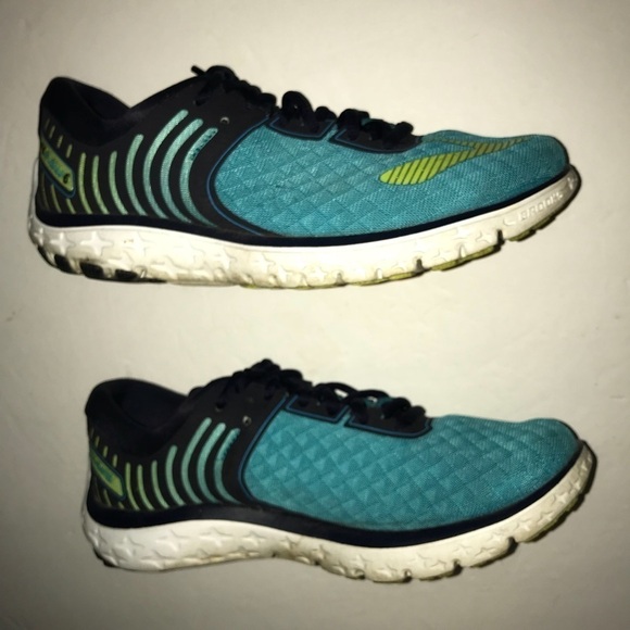 Brooks Pure Flow 6 Blue Tennis Sneakers Shoes 6.5 - Picture 5 of 8
